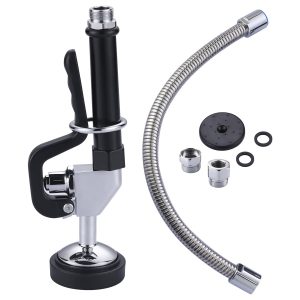 iVIGA High Pressure Commercial Sink Sprayer Nozzle with Flexible Stainless Steel Hose